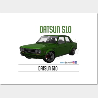 Datsun 510 Green Posters and Art